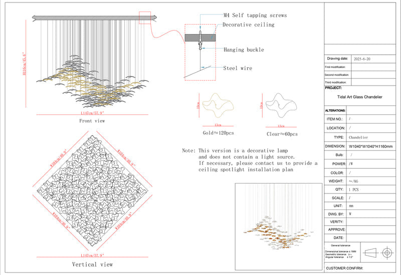 Custom lighting drawings