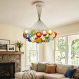 Orbella Glass Globe Cluster Chandelier