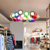 Orbella Glass Globe Cluster Chandelier