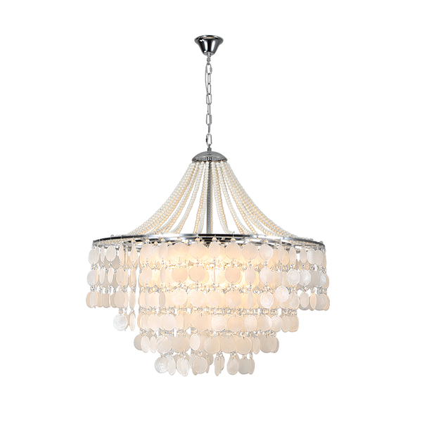 Modern Capiz Shell & Pearl Chandelier - AXNINE LIGHT