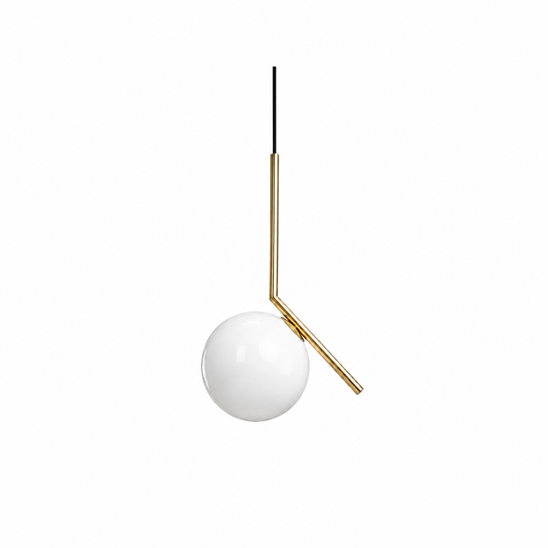 Aero Orb Brass & Frosted Glass Pendant - AXNINE LIGHT