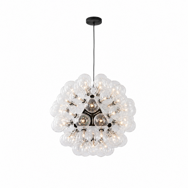 Luxury bubble glass globe chandelier product hero