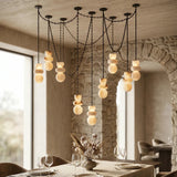 Aveline Alabaster Globe Cascade Chandelier