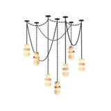 Aveline Alabaster Globe Cascade Chandelier