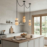 Aveline Alabaster Globe Cascade Chandelier