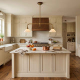Elara Alabaster Double-Arm Pendant Light