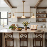 Elara Alabaster Double-Arm Pendant Light