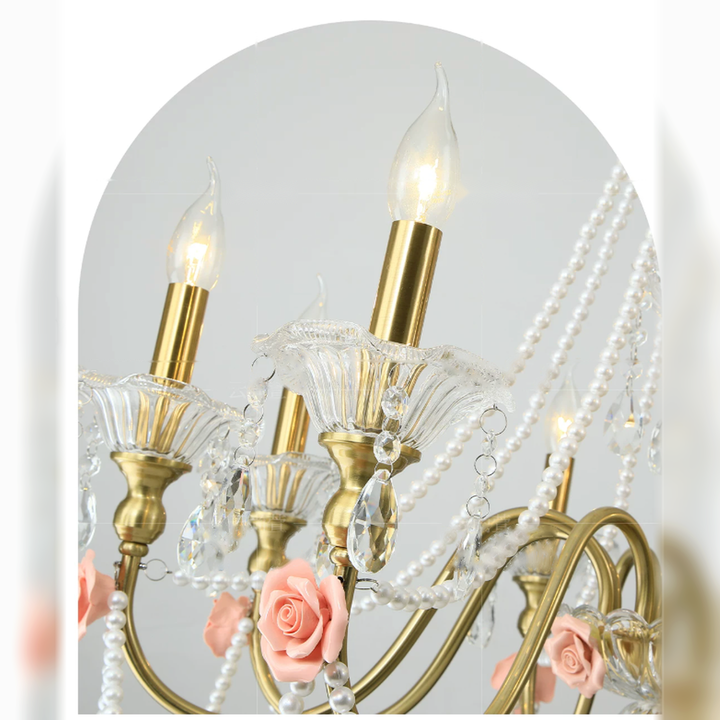 Aurelia Rose Romantic Floral Chandelier | AXNINE LIGHT