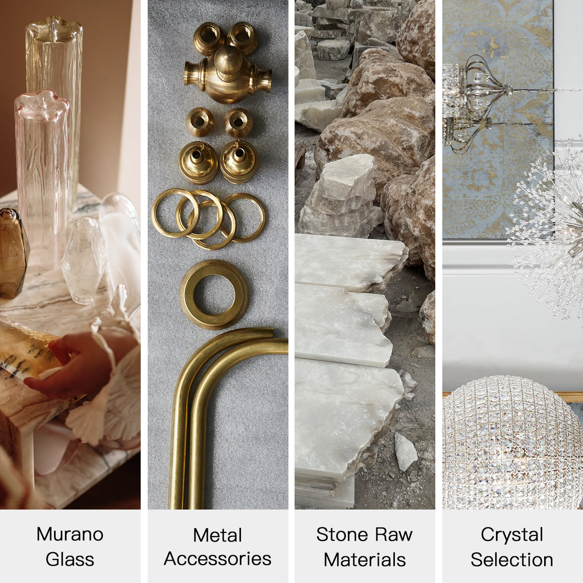 Lighting material samples